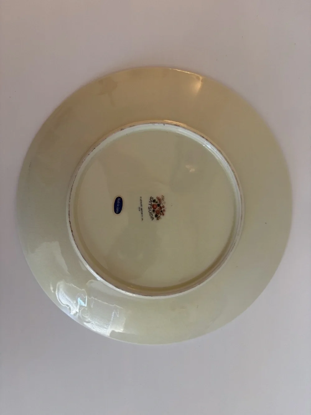 VTG 1979 Satsuma Peacock Floral Decorative Plate Japanese Porcelain Wall Decor